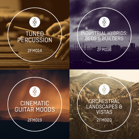 2FM Production Albums: Tuned Percussion Industrial Hybrids, Cinematic Guitar Moods, Orchestral Landscapes And Vistas